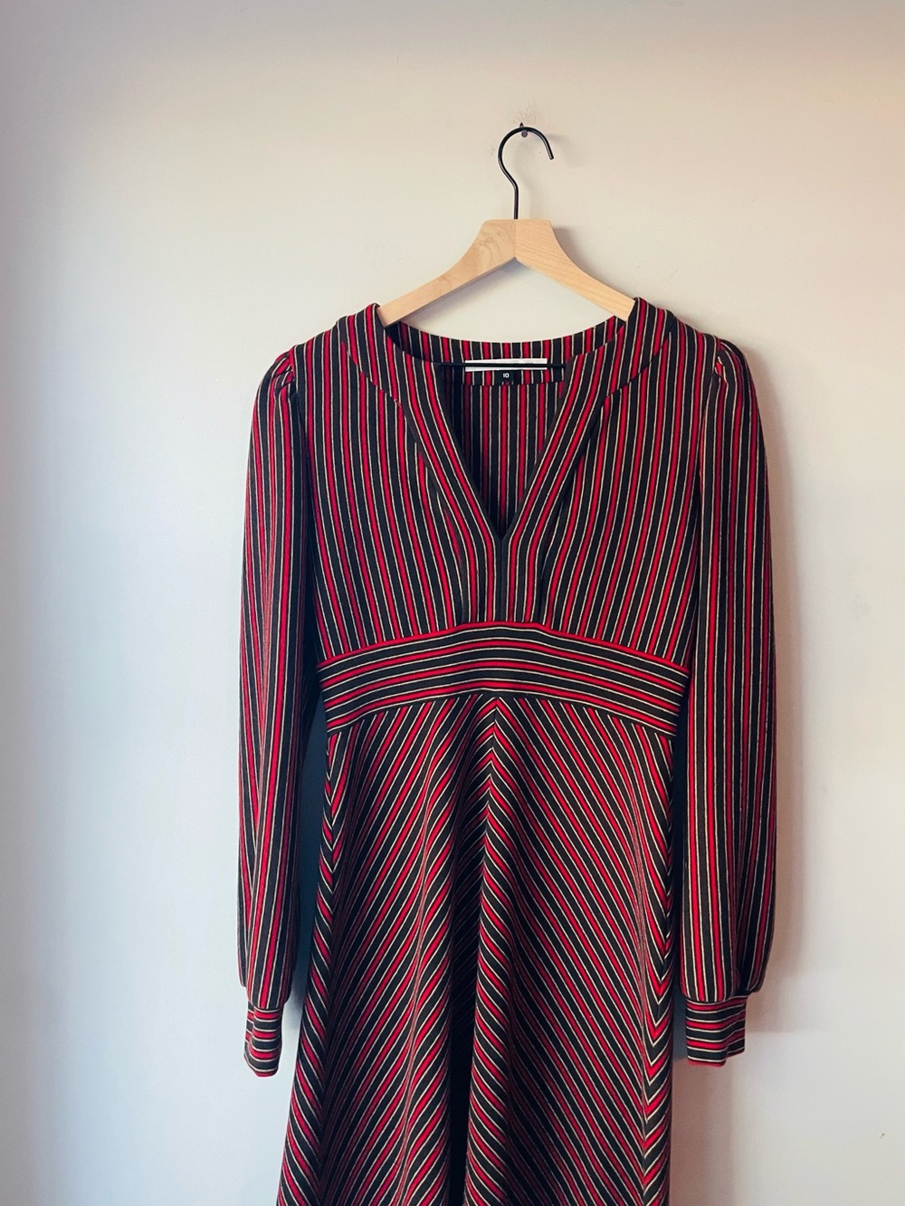 Diane Von Furstenberg Wool Striped Dress